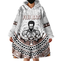 Fiji Rugby Custom Wearable Blanket Hoodie Fijian Bati Go Champions LT05 - Polynesian Pride