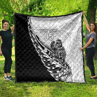 New Zealand Kiwi Rugby Custom Quilt Go Champions Maori Pattern LT05 - Polynesian Pride