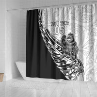 New Zealand Kiwi Rugby Custom Shower Curtain Go Champions Maori Pattern LT05 - Polynesian Pride