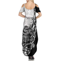 New Zealand Kiwi Rugby Custom Summer Maxi Dress Go Champions Maori Pattern LT05 - Polynesian Pride