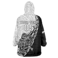 New Zealand Kiwi Rugby Custom Wearable Blanket Hoodie Go Champions Maori Pattern LT05 - Polynesian Pride