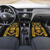 Custom Polynesia Beach Volleyball Car Mats Gold Polynesian Tribal Pattern - Polynesian Pride