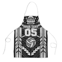 Custom Polynesia Beach Volleyball Apron Polynesian Tribal Pattern LT05 Black - Polynesian Pride