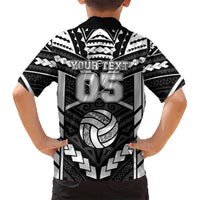 Custom Polynesia Beach Volleyball Family Matching Long Sleeve Bodycon Dress and Hawaiian Shirt Polynesian Tribal Pattern LT05 - Polynesian Pride