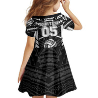Custom Polynesia Beach Volleyball Family Matching Long Sleeve Bodycon Dress and Hawaiian Shirt Polynesian Tribal Pattern LT05 - Polynesian Pride