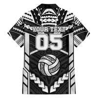 Custom Polynesia Beach Volleyball Family Matching Off Shoulder Maxi Dress and Hawaiian Shirt Polynesian Tribal Pattern - Polynesian Pride