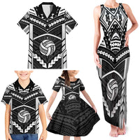 Custom Polynesia Beach Volleyball Family Matching Tank Maxi Dress and Hawaiian Shirt Polynesian Tribal Pattern LT05 - Polynesian Pride