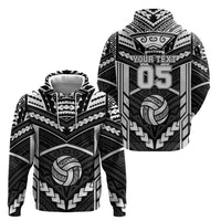 Custom Polynesia Beach Volleyball Hoodie Polynesian Tribal Pattern LT05 - Polynesian Pride