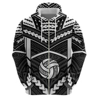 Custom Polynesia Beach Volleyball Hoodie Polynesian Tribal Pattern LT05 - Polynesian Pride