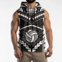 Custom Polynesia Beach Volleyball Sleeveless Hoodie Polynesian Tribal Pattern LT05 - Polynesian Pride