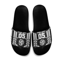 Custom Polynesia Beach Volleyball Slide Sandals Polynesian Tribal Pattern - Polynesian Pride