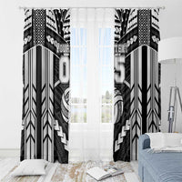 Custom Polynesia Beach Volleyball Window Curtain Polynesian Tribal Pattern - Polynesian Pride