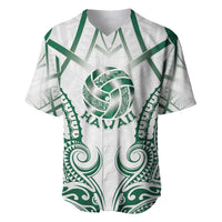 Custom Hawaii Volleyball Baseball Jersey Polynesian Pattern - Polynesian Pride