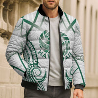 Custom Hawaii Volleyball Bomber Puffer Jacket Polynesian Pattern - Polynesian Pride