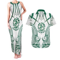 Custom Hawaii Volleyball Couples Matching Tank Maxi Dress and Hawaiian Shirt Polynesian Pattern - Polynesian Pride