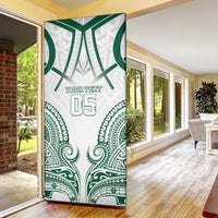 Custom Hawaii Volleyball Door Cover Polynesian Pattern - Polynesian Pride