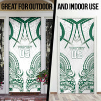 Custom Hawaii Volleyball Door Cover Polynesian Pattern - Polynesian Pride