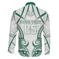 Custom Hawaii Volleyball Family Matching Off The Shoulder Long Sleeve Dress and Hawaiian Shirt Polynesian Pattern LT05 - Polynesian Pride