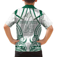 Custom Hawaii Volleyball Family Matching Off Shoulder Maxi Dress and Hawaiian Shirt Polynesian Pattern - Polynesian Pride