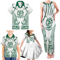 Custom Hawaii Volleyball Family Matching Tank Maxi Dress and Hawaiian Shirt Polynesian Pattern LT05 - Polynesian Pride