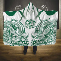 Hawaii Volleyball Hooded Blanket Polynesian Pattern - Polynesian Pride