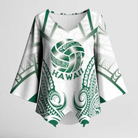 Custom Hawaii Volleyball Kimono Sleeve Blouse Polynesian Pattern - Polynesian Pride