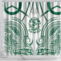 Hawaii Volleyball Shower Curtain Polynesian Pattern - Polynesian Pride
