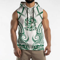 Custom Hawaii Volleyball Sleeveless Hoodie Polynesian Pattern - Polynesian Pride