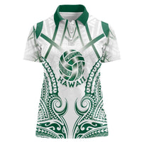 Custom Hawaii Volleyball Women Polo Shirt Polynesian Pattern - Polynesian Pride