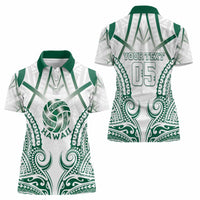 Custom Hawaii Volleyball Women Polo Shirt Polynesian Pattern - Polynesian Pride