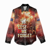 Honouring The ANZAC Spirit Women Casual Shirt Gallipoli Lest We Forget LT05 - Polynesian Pride