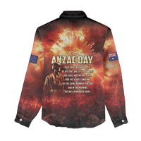 Honouring The ANZAC Spirit Women Casual Shirt Gallipoli Lest We Forget LT05 - Polynesian Pride