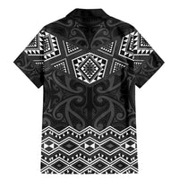 New Zealand Aotearoa Family Matching Mermaid Dress and Hawaiian Shirt Black Taniko Art Maori Pattern LT05 - Polynesian Pride