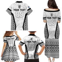 Custom Fiji 2026 Rugby Family Matching Puletasi and Hawaiian Shirt Fijian Tapa Pattern