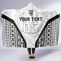 Custom Fiji 2026 Rugby Hooded Blanket Fijian Tapa Pattern