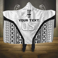 Custom Fiji 2026 Rugby Hooded Blanket Fijian Tapa Pattern