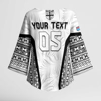 Custom Fiji 2026 Rugby Kimono Sleeve Blouse Fijian Tapa Pattern