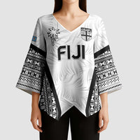 Custom Fiji 2026 Rugby Kimono Sleeve Blouse Fijian Tapa Pattern