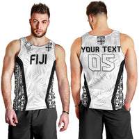 Custom Fiji 2026 Rugby Men Tank Top Fijian Tapa Pattern