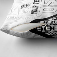 Custom Fiji 2026 Rugby Pillow Cover Fijian Tapa Pattern LT05 - Polynesian Pride