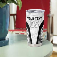 Custom Fiji 2026 Rugby Tumbler Cup Fijian Tapa Pattern