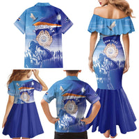 Personalised Marshall Islands Remembrance Day Family Matching Mermaid Dress and Hawaiian Shirt We Will Always Remember