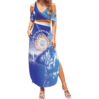 Personalised Marshall Islands Remembrance Day Family Matching Summer Maxi Dress and Hawaiian Shirt We Will Always Remember