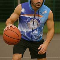 Personalised Marshall Islands Remembrance Day Sleeveless Zip Hoodie We Will Always Remember