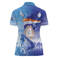 Personalised Marshall Islands Remembrance Day Women Polo Shirt We Will Always Remember LT05 - Polynesian Pride