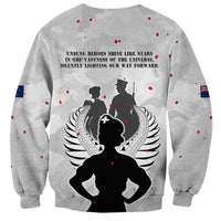 New Zealand ANZAC Day Sweatshirt For The Nurse Lest We Forget LT05 - Polynesian Pride