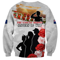 New Zealand ANZAC Day Sweatshirt The Unsung Heroes Sisters of War LT05 - Polynesian Pride