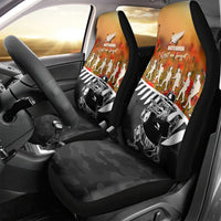 New Zealand ANZAC Rugby Car Seat Cover Soldier Fern With Kiwi Bird