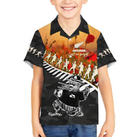 New Zealand ANZAC Rugby Hawaiian Shirt Soldier Fern With Kiwi Bird LT05 - Polynesian Pride