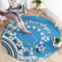 Penrhyn Gospel Day Round Carpet Cook Islands Tribal Pattern